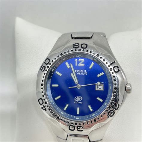 reloj fossil blue 100 meters 330 feet precio